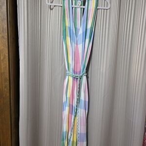 Colorful Geometric Midi Dress